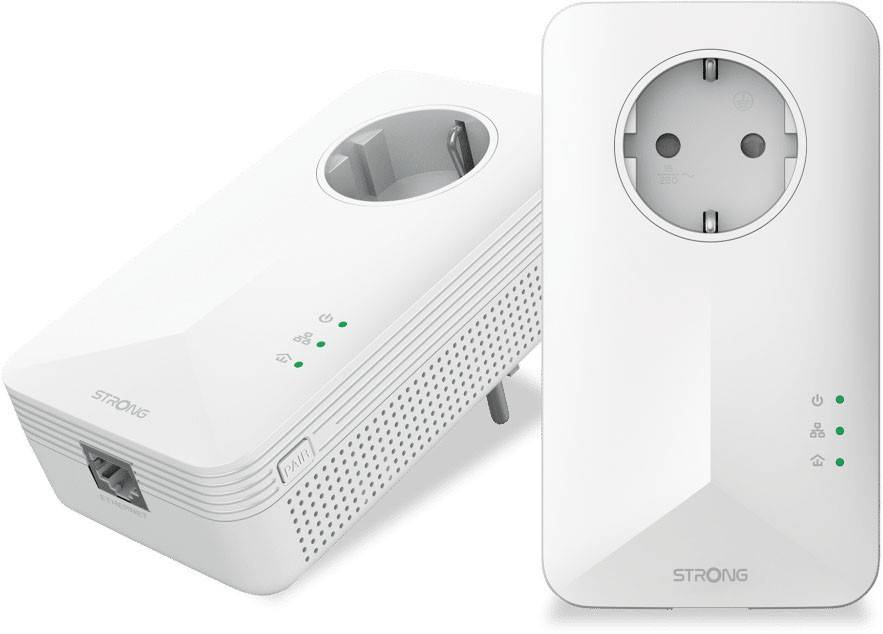 Strong POWERL1000DUOEUV2 POWERL1000DUOFR - Powerline - 1 Gbps - 3 HE - 2er