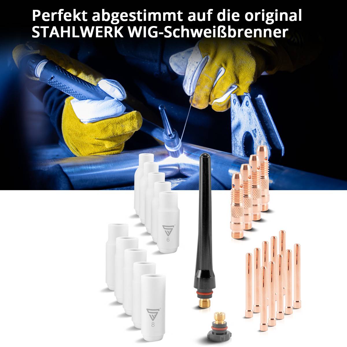 STAHLWERK Verschleißteile-Set WP-26 WIG