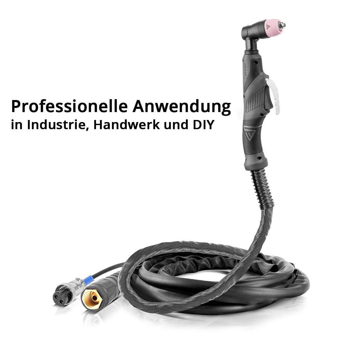 STAHLWERK Plasmaschneidbrenner AG-60 SG-55 ledergeschütztes 5 m Schlauchpaket