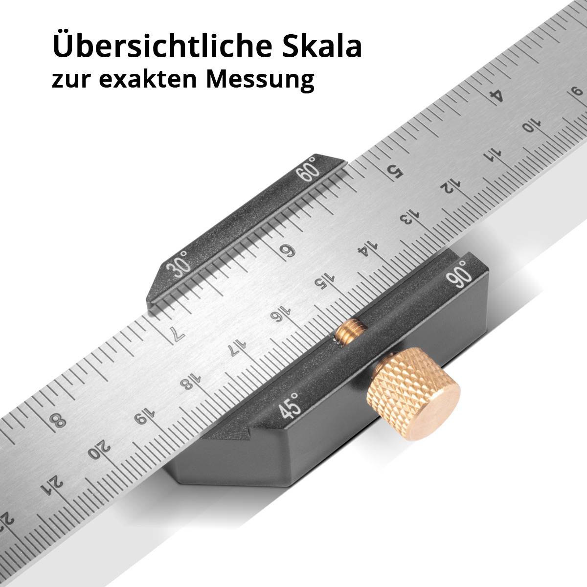 STAHLWERK Winkel-Anschlaglineal | Markierungslehre | Anreißlehre