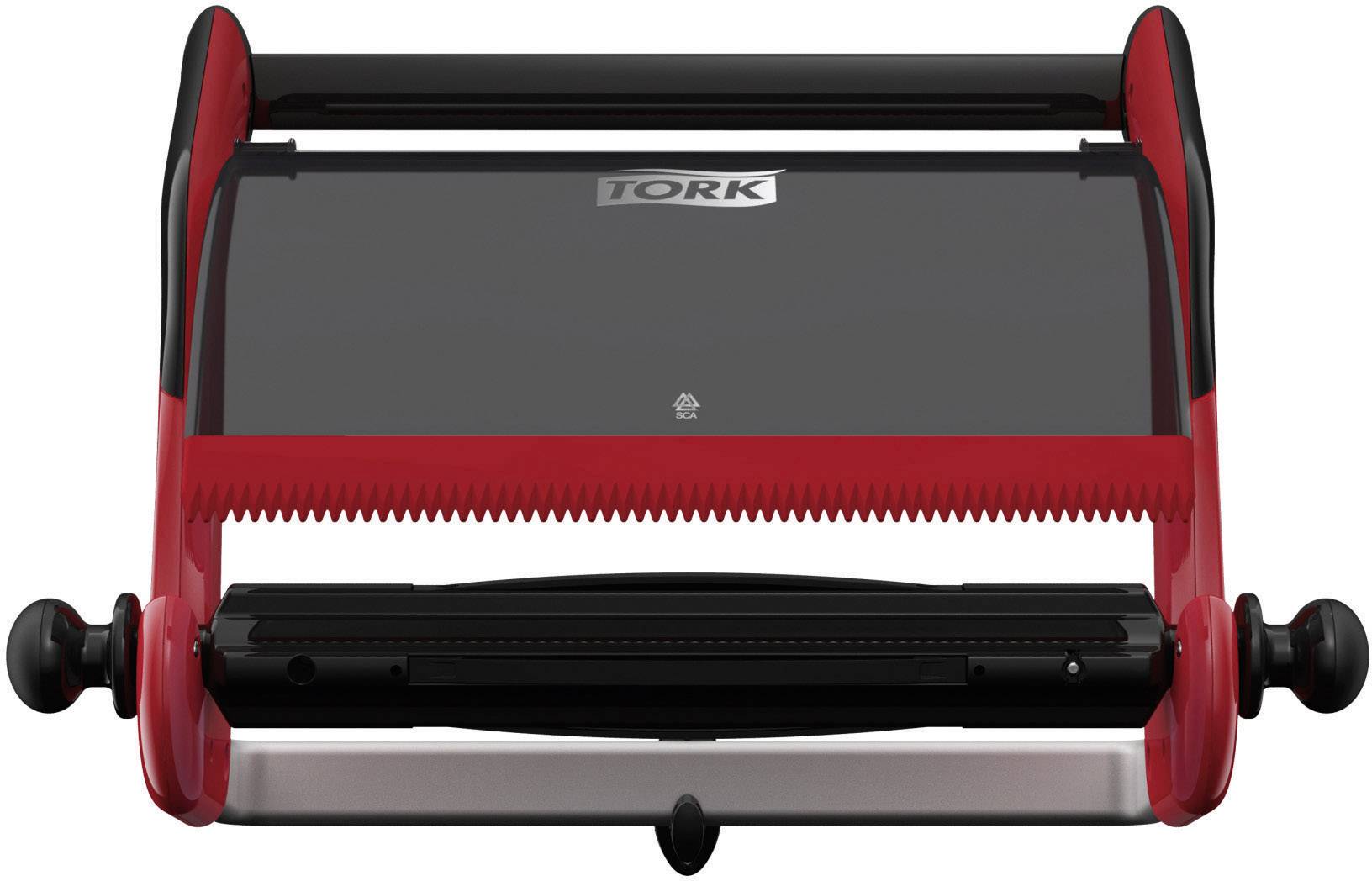 TORK 652108 652108 Wischtuchspender mit Wandhalterung Plastik, Stahl Schwarz, Rot 1 St.