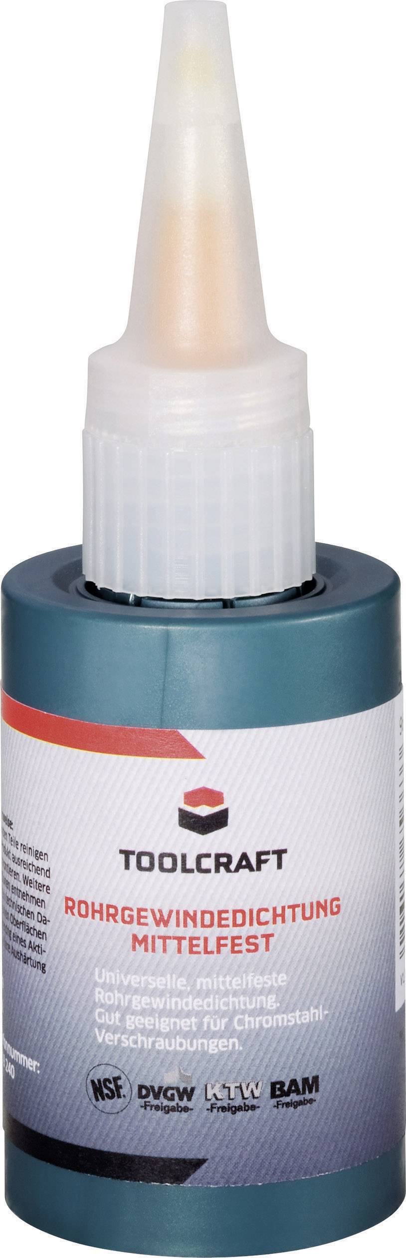 TOOLCRAFT Gewindedichtung Farbe Gelb (fluoreszierend) 05K77.Z50 50ml