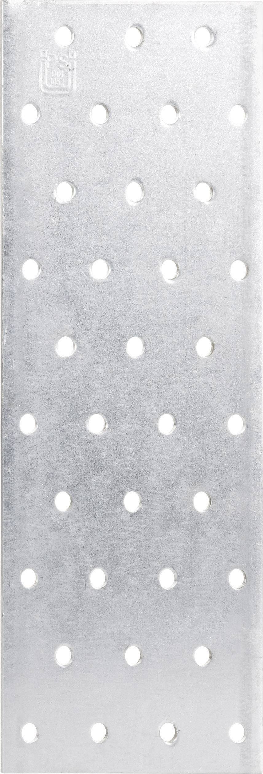 TOOLCRAFT 75 x 200 Lochplatte 200mm Stahl 889600 1 St. (L x B) 200mm x 75mm