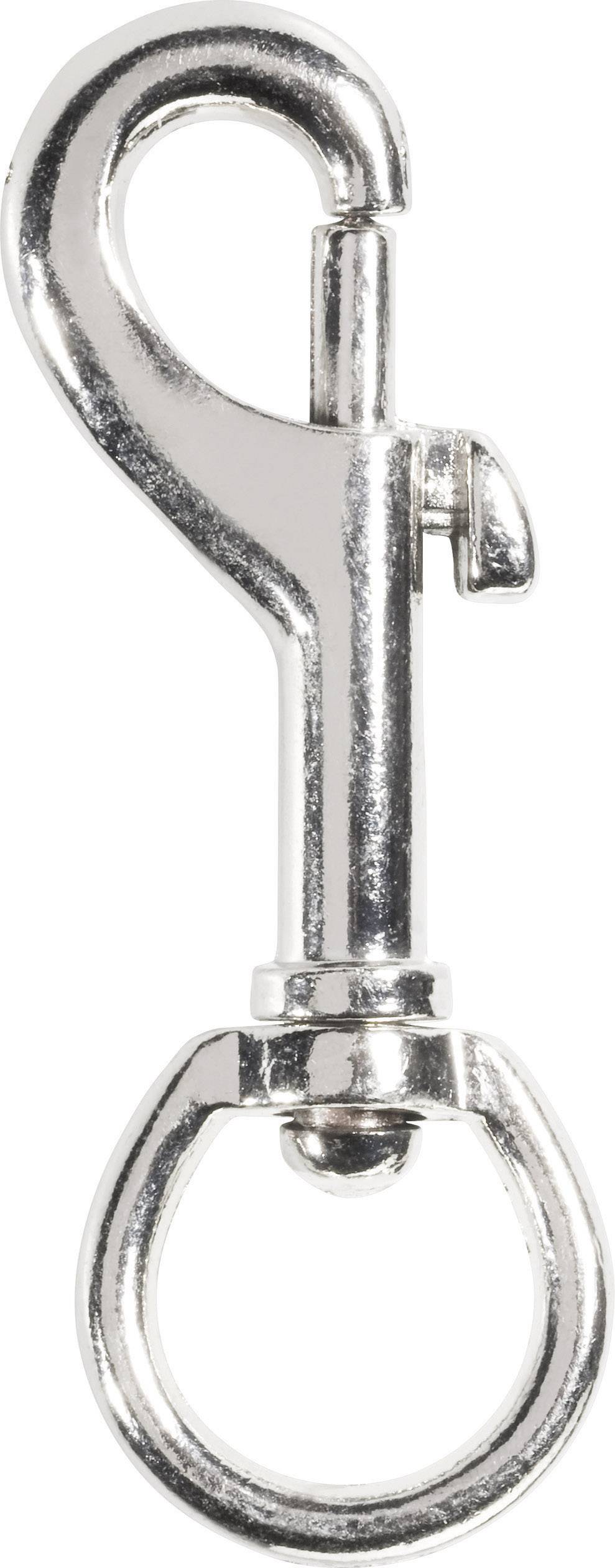 TOOLCRAFT ME16904070 Karabinerhaken drehbarer Ring 78mm x 16mm 1St.