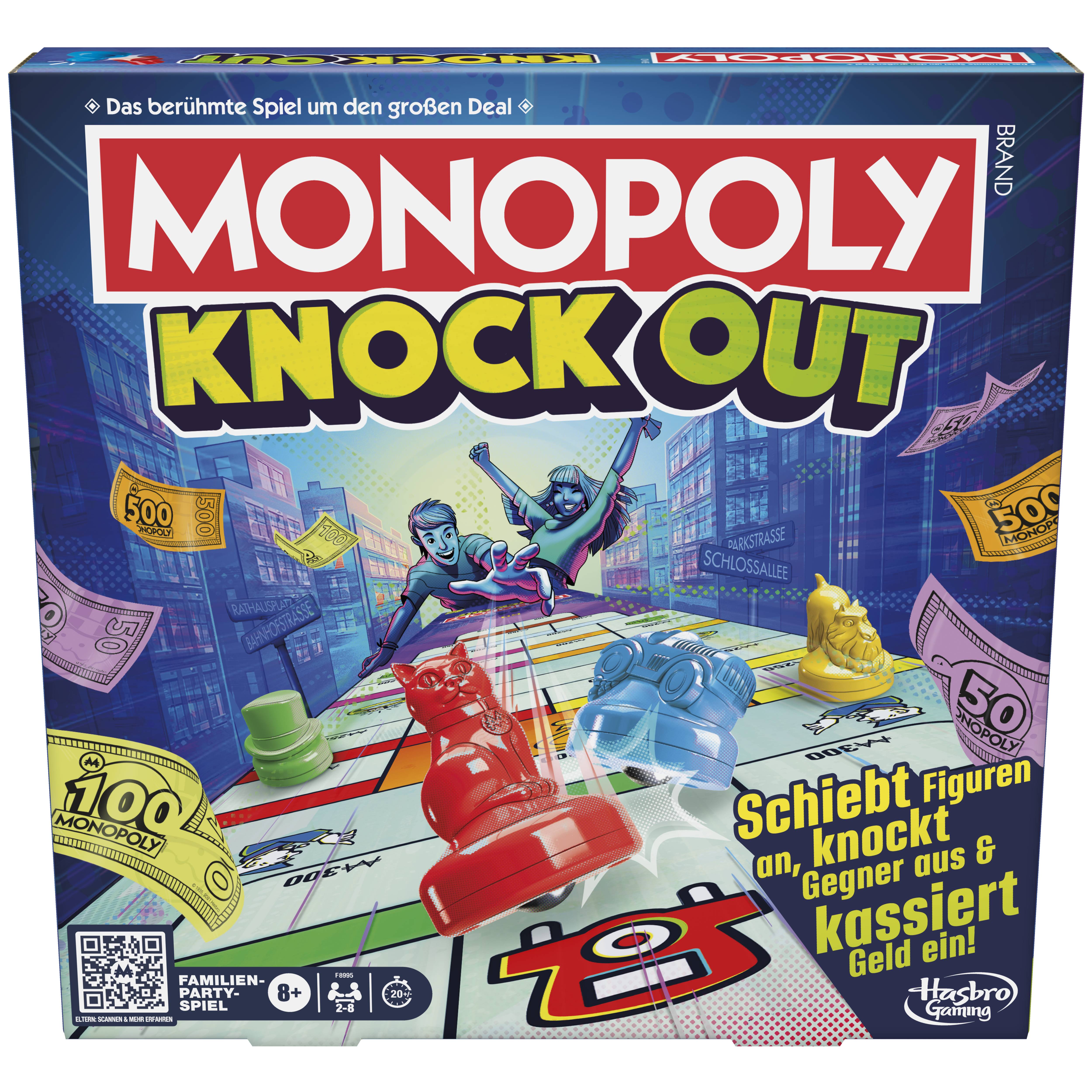 Monopoly Knockout, Brettspiel, Wirtschaftliche Simulation, 8 Jahr(e), 20 min