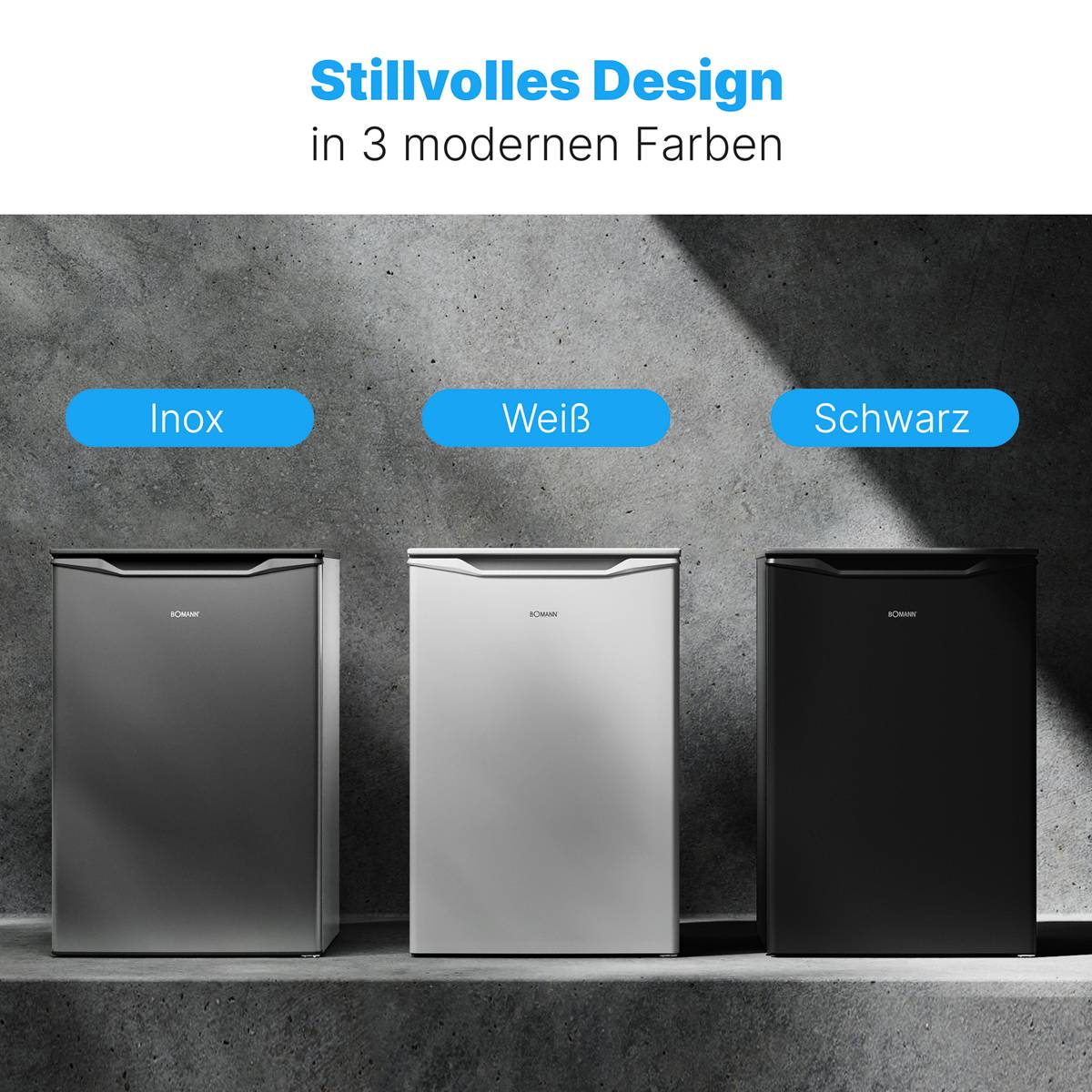 Bomann Stand-Gefrierschrank GS 7253 weiß 55cm C 87L