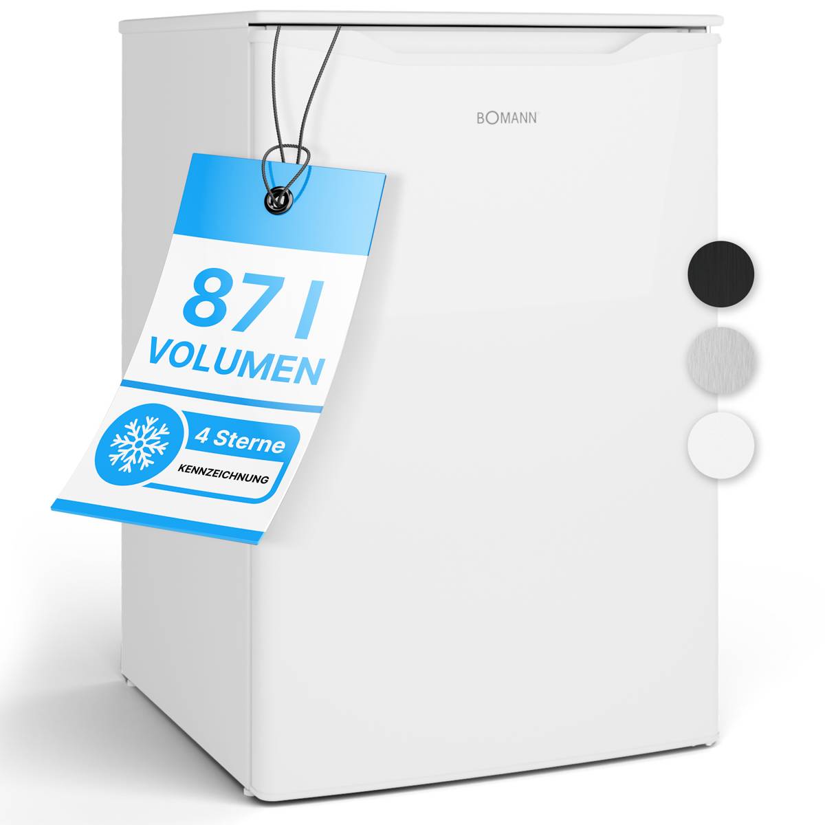 Bomann Stand-Gefrierschrank GS 7253 weiß 55cm C 87L
