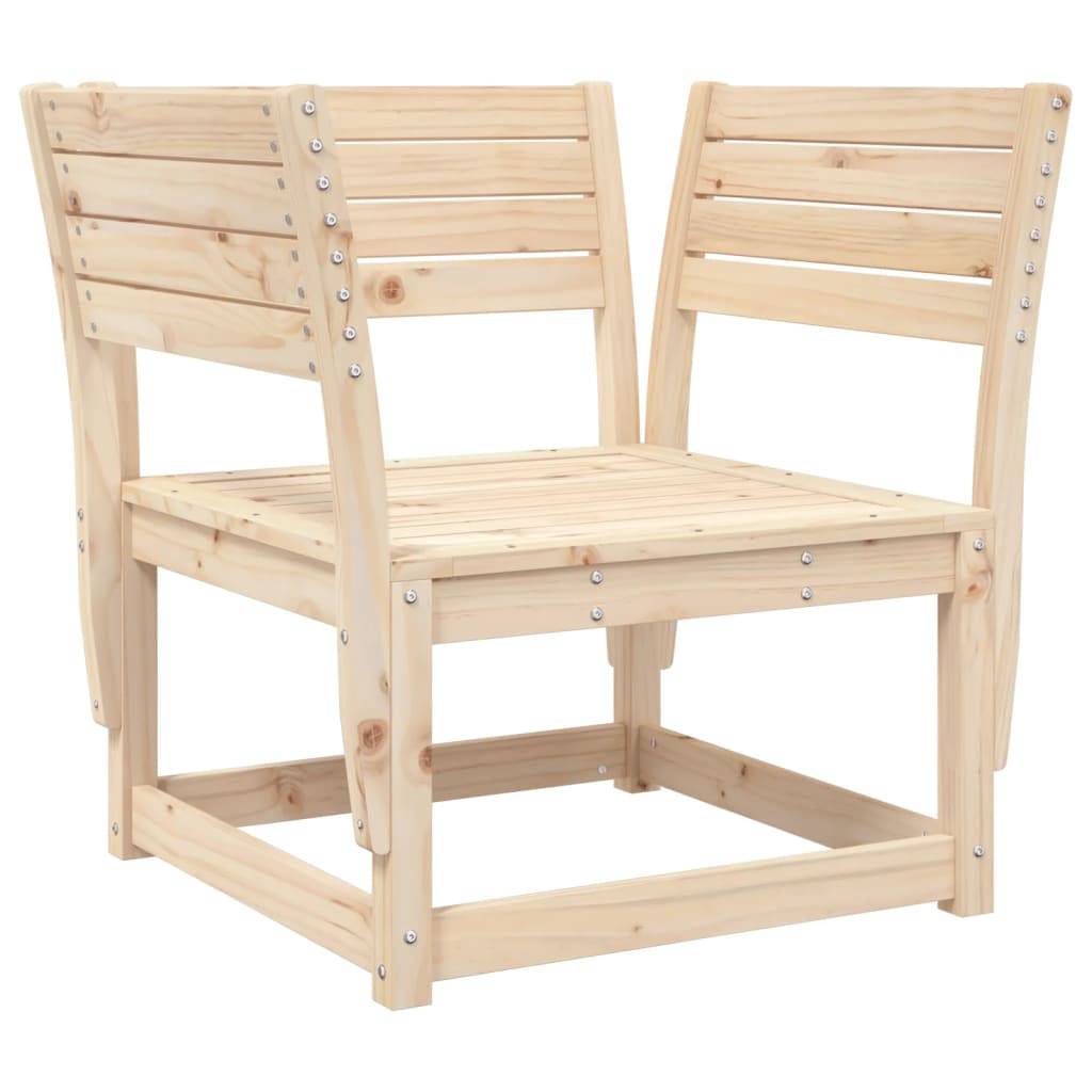 vidaXL Gartensofa mit Armlehnen und Kissen Massivholz Kiefer