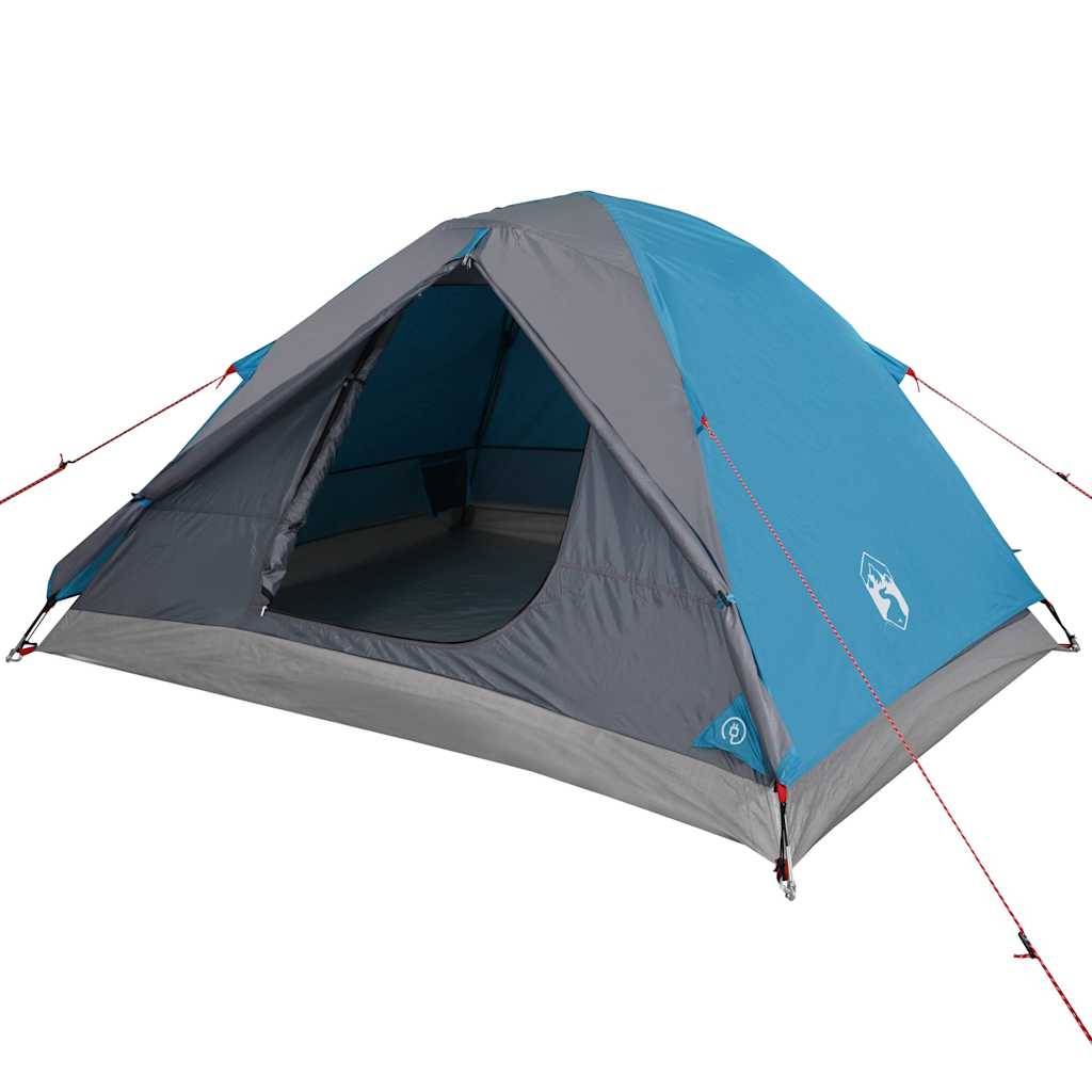 vidaXL Kuppel-Campingzelt 3 Personen Blau Wasserdicht
