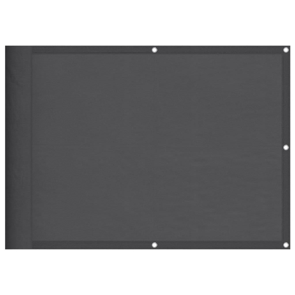 vidaXL Balkon-Sichtschutz Anthrazit 75x800 cm 100 % Polyester-Oxford