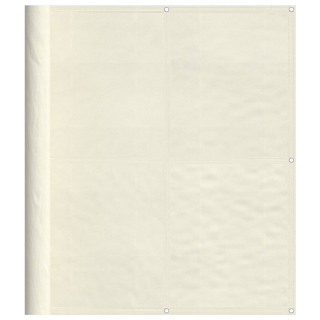 vidaXL Balkon-Sichtschutz Creme 120x1000 cm 100 % Polyester-Oxford