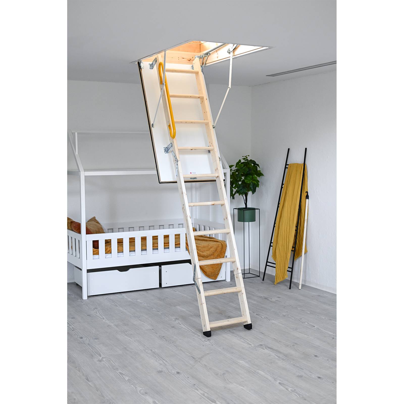 Minka Bodentreppe Complete aus Fichte mit U-Wert 1,1 W/m2K 220-280cm Raumhöhe 120x60cm Deckenöffnu