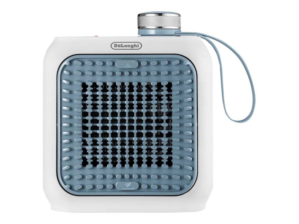 De'Longhi Capsule Desk HFX10B03.LB - Heizelement - Tisch - 360 W - White/Light Blue