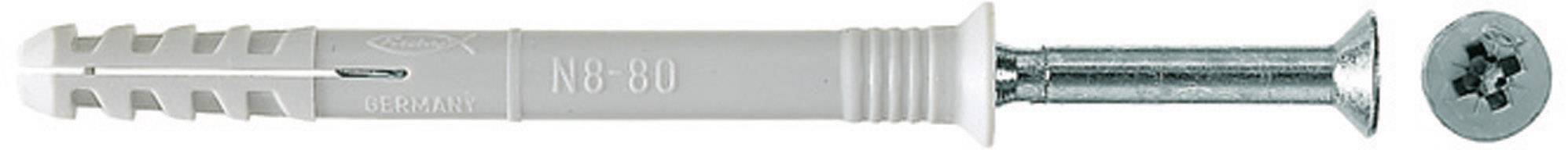 Fischer 048790 N 6 x 80/50 S Nageldübel 80 mm 6 mm 100 St.