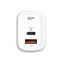 Silicon Power QM25 - Netzteil - 30 Watt - 3 A - PD, QC 3.0 - 2 Ausgabeanschlussstellen (USB, 24 pin USB-C)