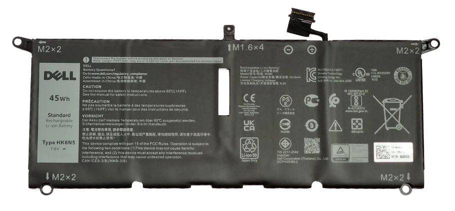 Dell Battery, 45WHR, 4 Cell (WDK63)