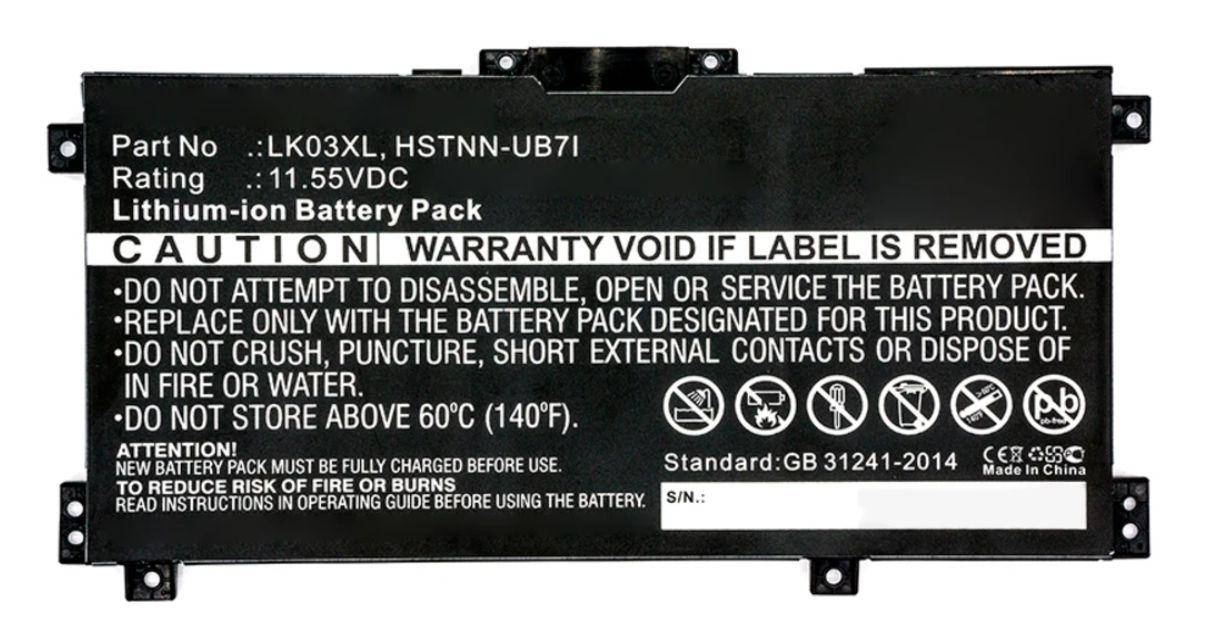 HP Battery 3C 52Wh 4.55Ah Li Sr