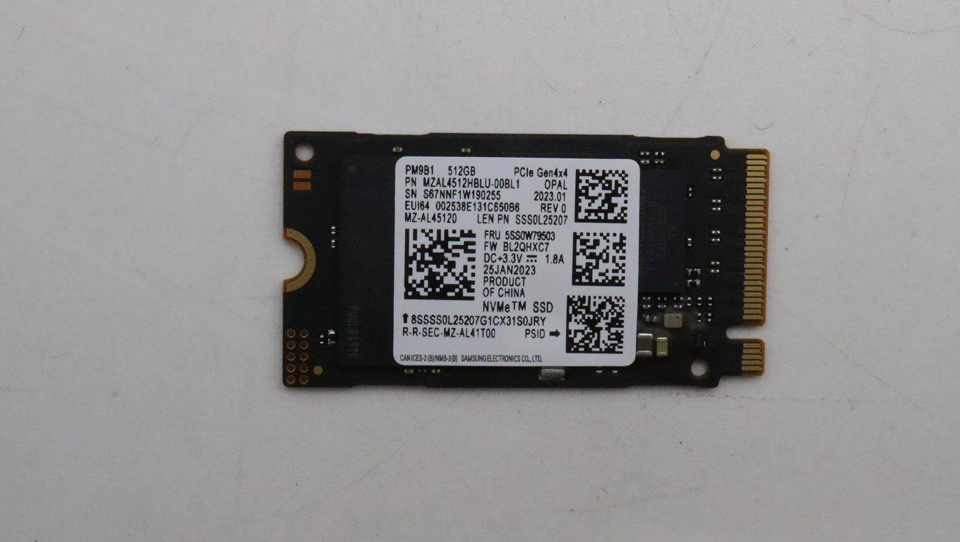 Lenovo SSD_ASM 512G M.2.2242 PCIe4x4 SAM OPAL 512G,M.2,2242,PCIe4x4,SAM,OPAL
