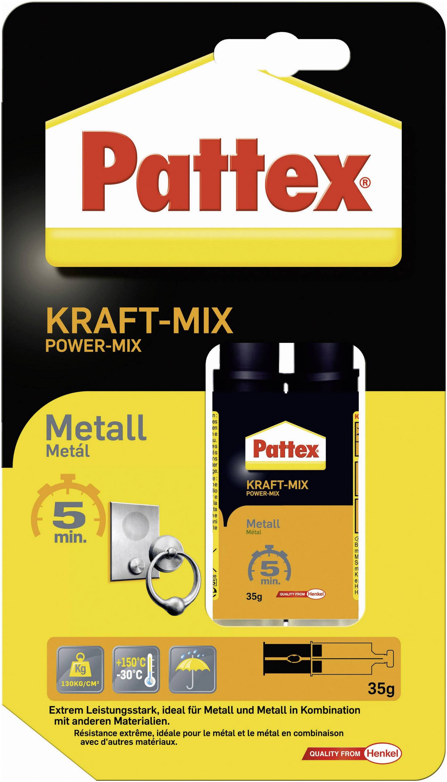 Pattex KRAFT-MIX Metall Zwei-Komponentenkleber PK5MS 35 g
