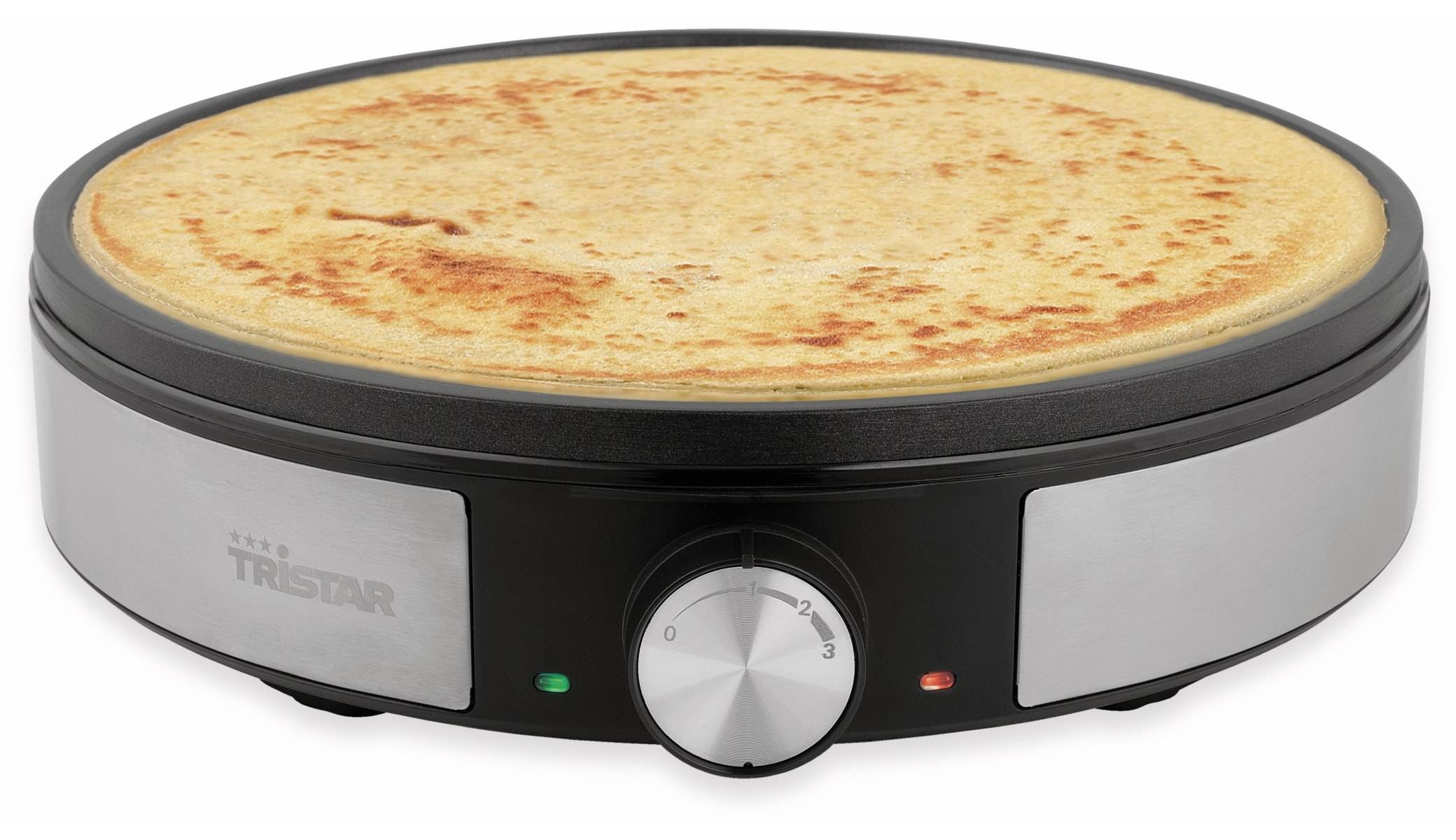 Tristar Crépes Maker Schwarz-Silber