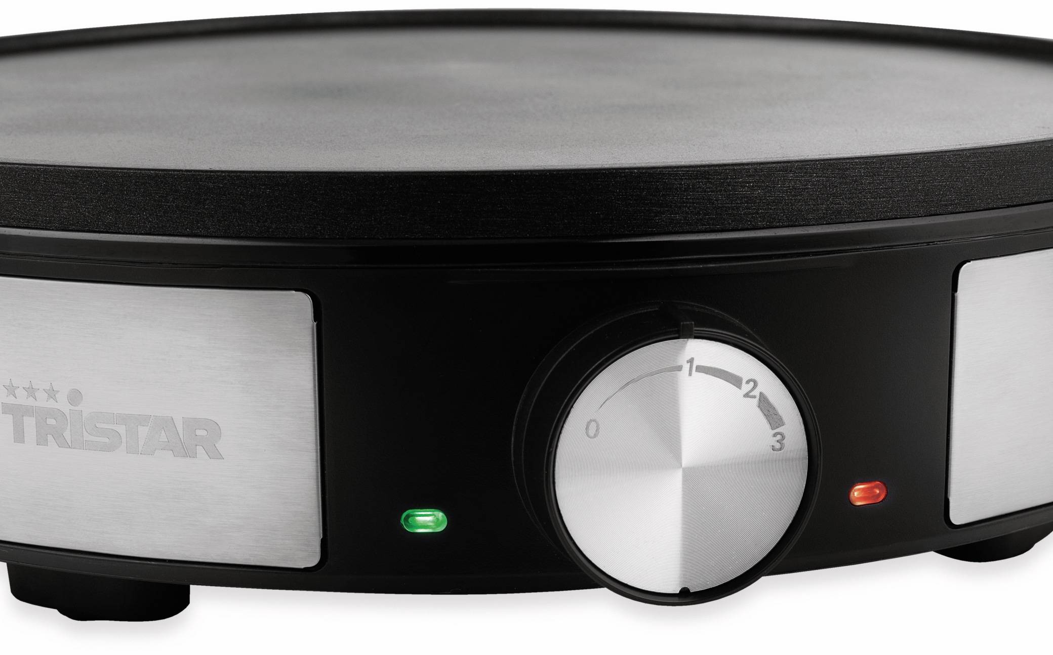 Tristar Crépes Maker Schwarz-Silber