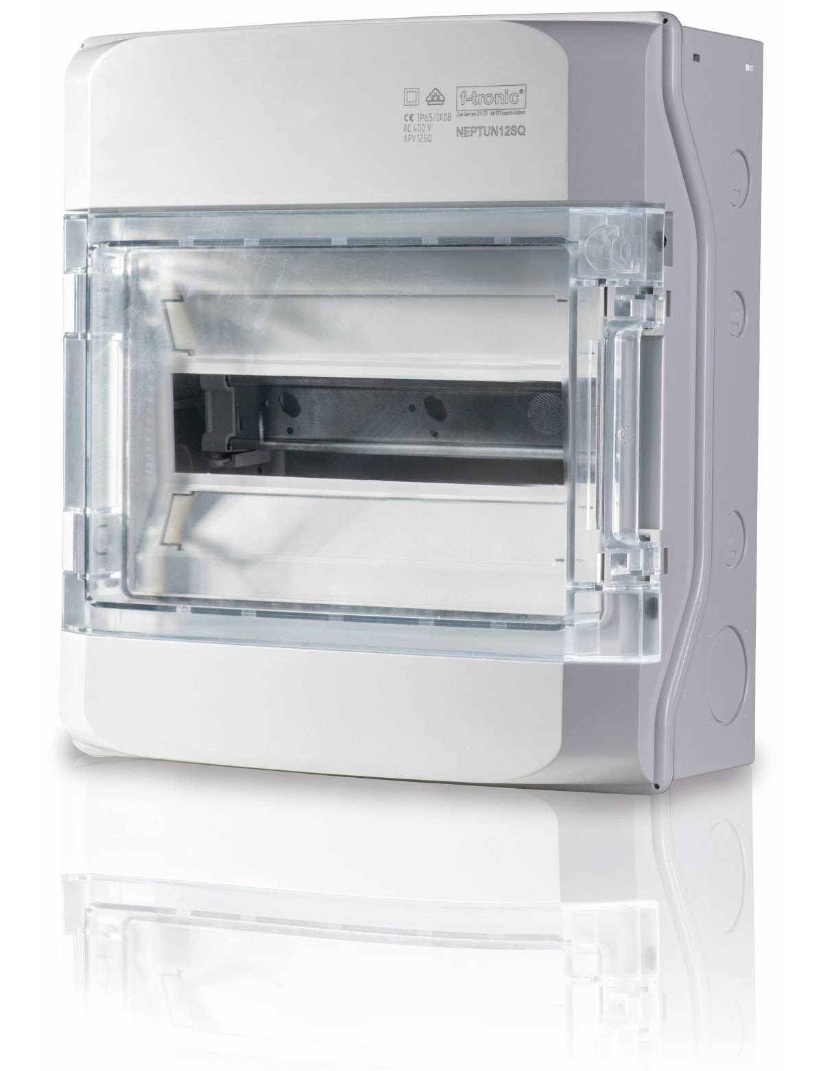 F-TRONIC Kleinverteiler Neptun12SQ, AP, IP65, mit Belüftungssystem, 1-Reihig