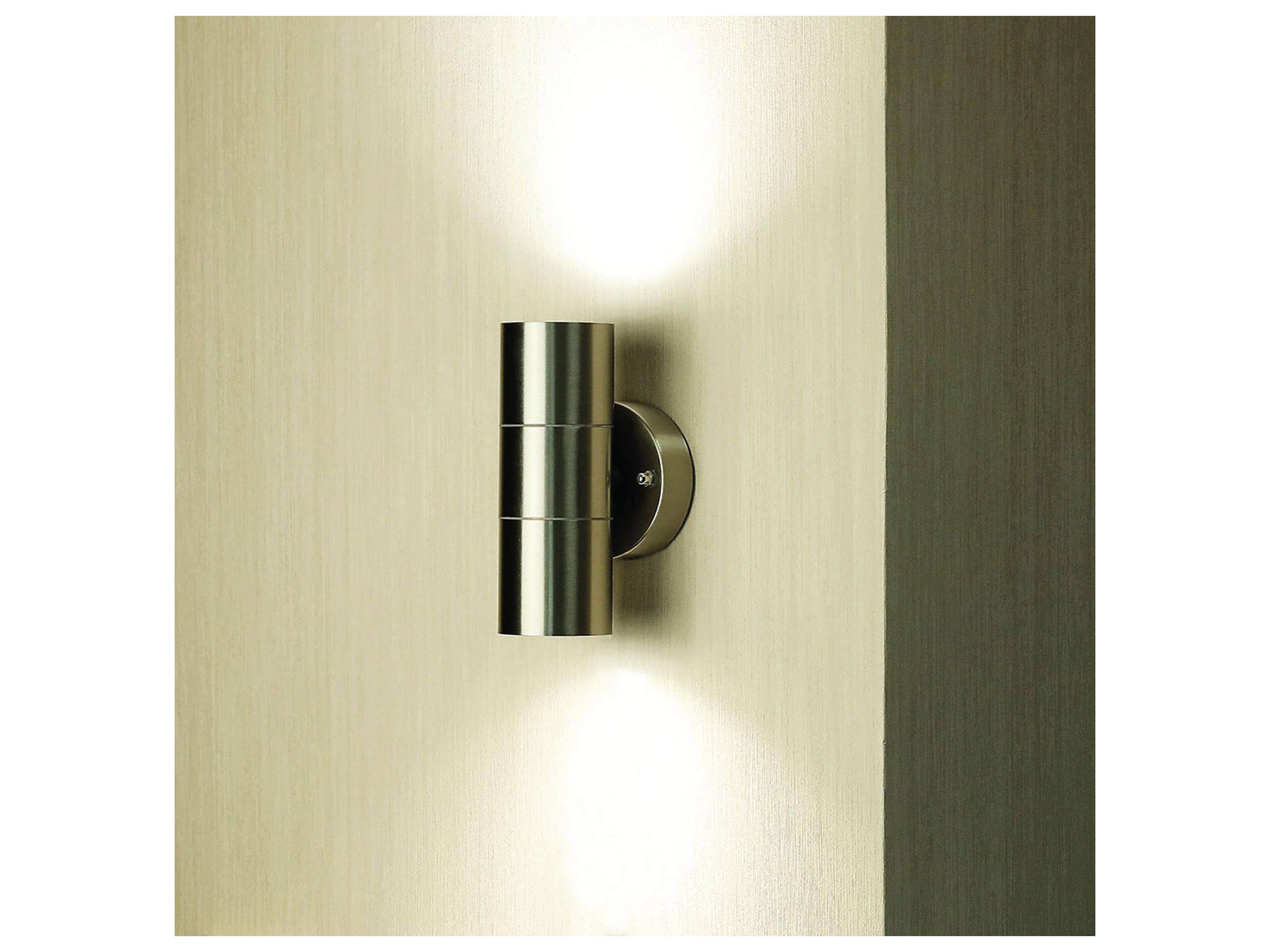 V-TAC VT-7622 VT-7622 es Außenwandleuchte LED GU10 Edelstahl (gebürstet)