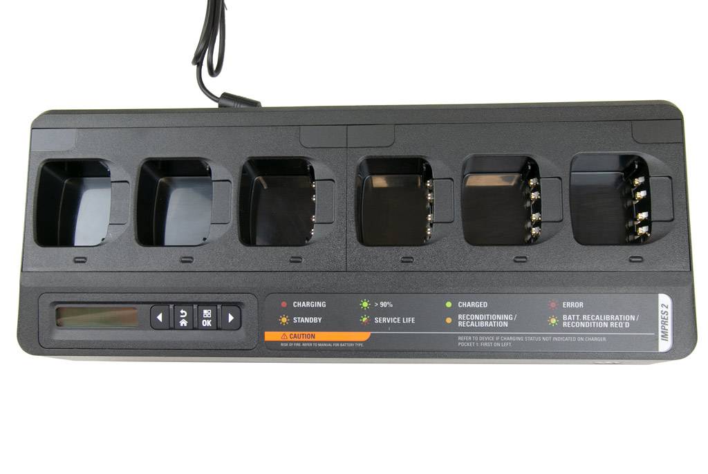 Motorola IMPRES Mehrfach Ladegerät mit 6 Ladeplätzen und Euro Stecker PMPN4289B