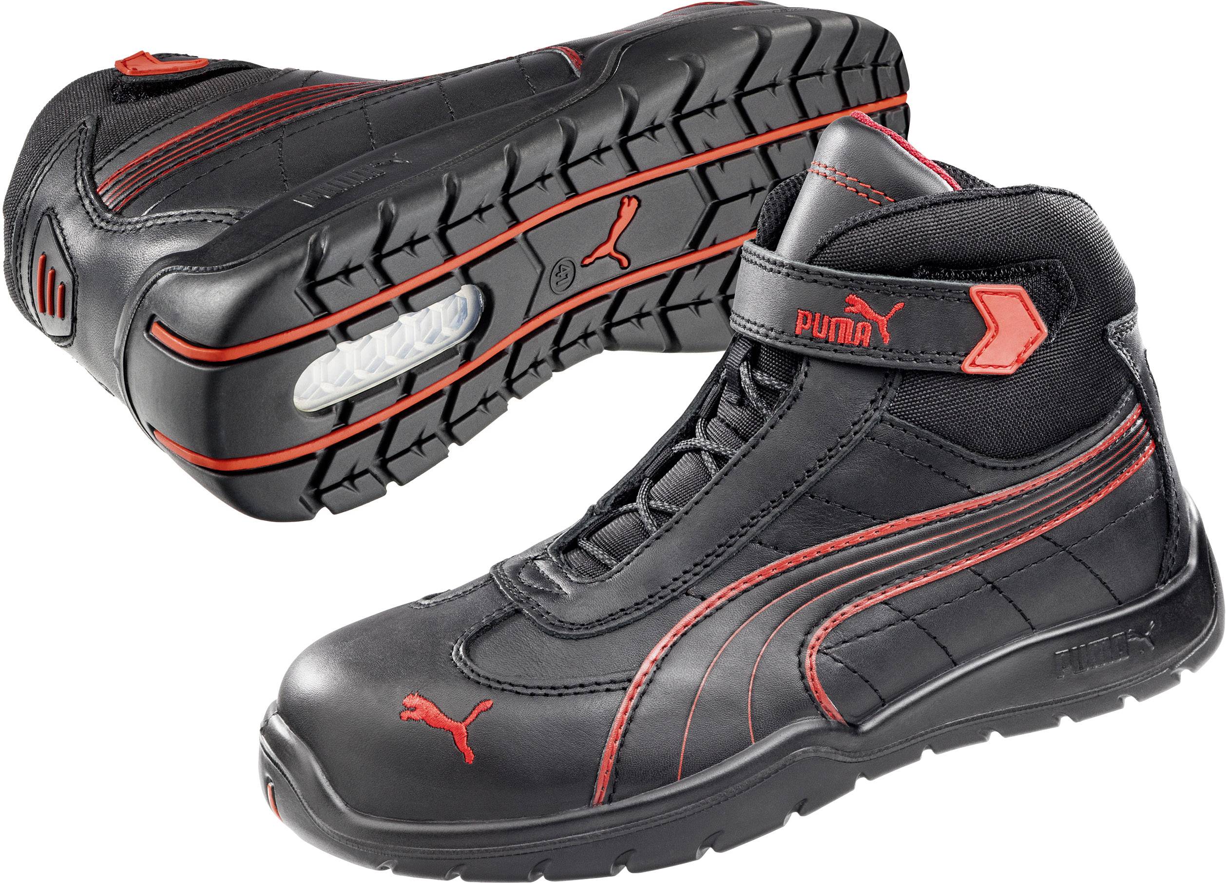 Sicherheitsstiefel Daytona Mid Gr.40 schwarz/rot Leder S3 HRO SRC EN20345