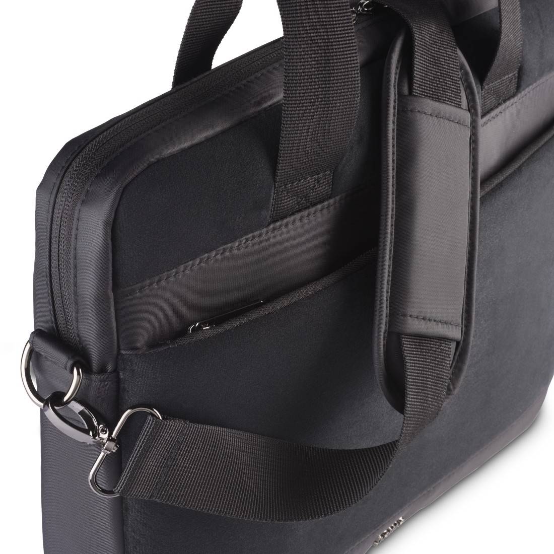 hama 00217256 Laptop-Tasche "Velvet" von 34 - 36 cm (13.3" - 14.1"), Schwarz