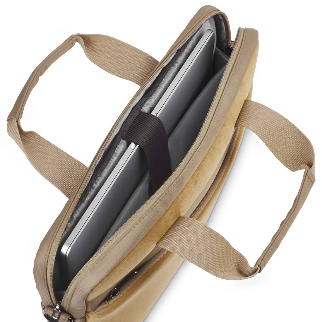 hama 00217261 Laptop-Tasche "Velvet" von 40 - 41 cm (15.6" - 16.2"), Sand