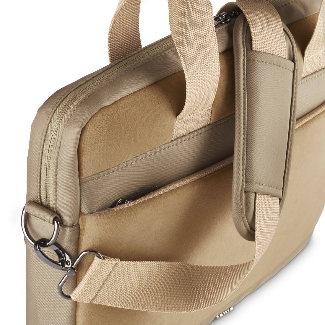 hama 00217261 Laptop-Tasche "Velvet" von 40 - 41 cm (15.6" - 16.2"), Sand