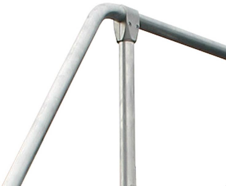 Krause 820174 Aluminium Podestleiter fahrbar Arbeitshöhe (max.): 3.65 m Silber DIN EN 131, BGI 637, BGI 694, BGV-D 36 51.4 kg