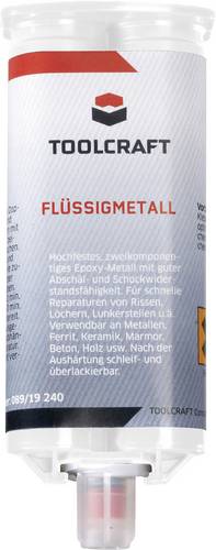 TOOLCRAFT Flüssigmetall Zwei-Komponentenkleber FLM.K50 50 g