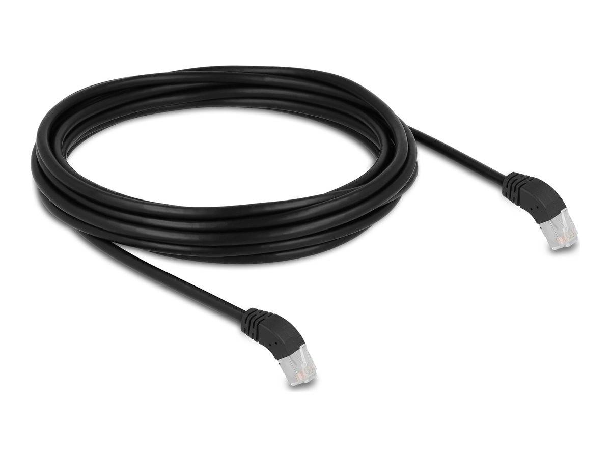 Delock Patch-Kabel - RJ-45 (M) gewinkelt zu RJ-45 (M) - gewinkelt - 5 m - 6 mm -