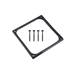 Shroud & Entkopplung 120mm 7mm stark schwarz inkl. 4x M3x37mm