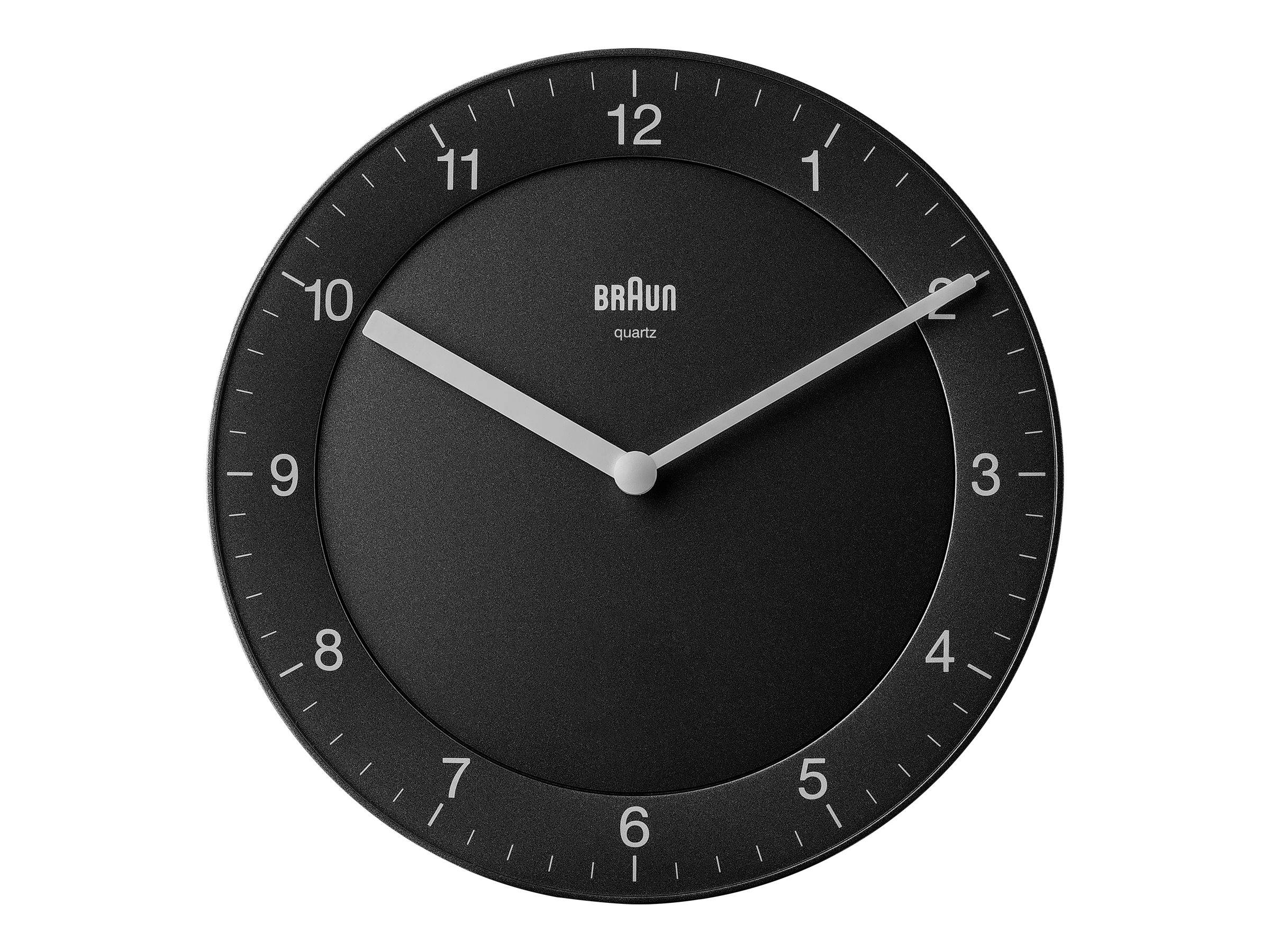 Braun BC 06 B Quarzwanduhr analog schwarz