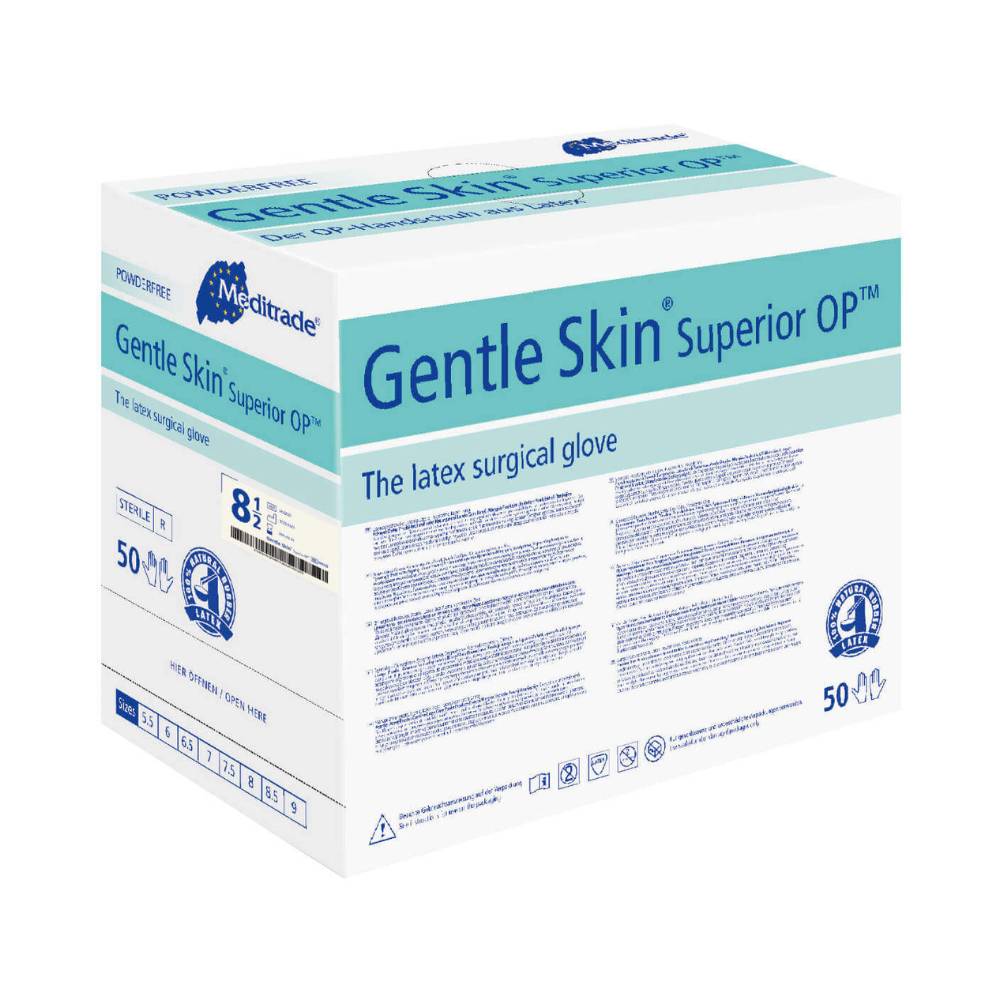 Gentle Skin Superior OP™OP-Handschuh aus Latex, puderfrei, Gr. 7 | Packung (50 Stück)