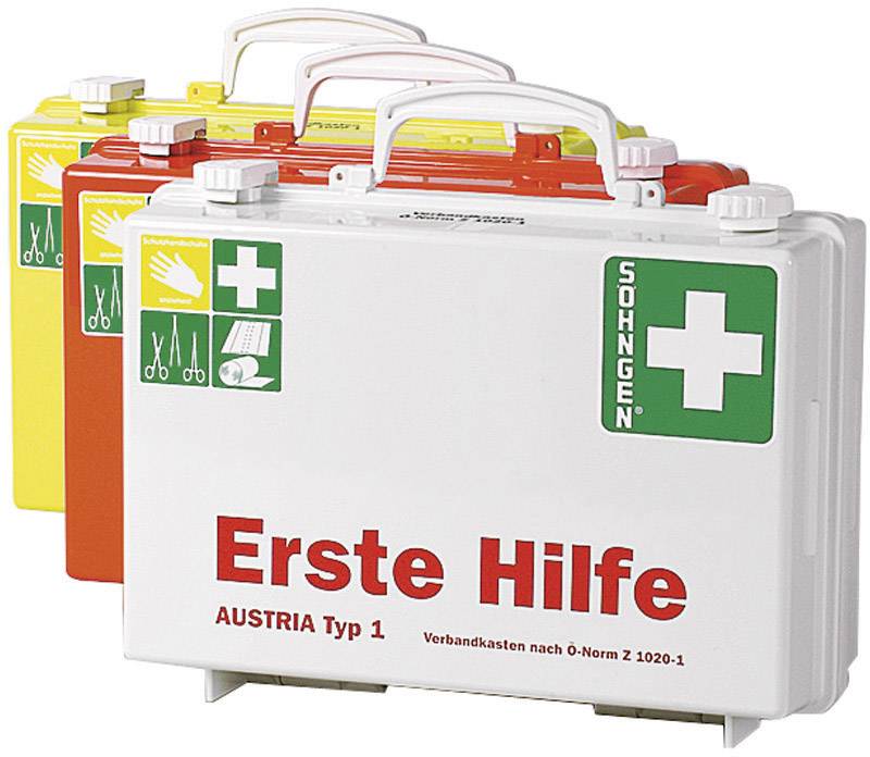 Erste Hilfe-Koffer SN-CD weiß Füllung Österreich-Norm