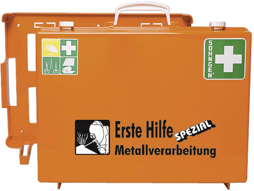 Erste-Hilfe-Koffer Spezial MT-CD Österreich-Norm Erweit. Metallverarb. orange