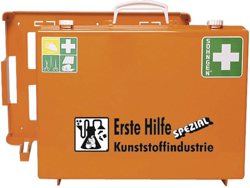 Söhngen 0390205 Erste Hilfe-Koffer Beruf SPEZIAL Kunststoffindustrie  400 x 300 x 150  Orange