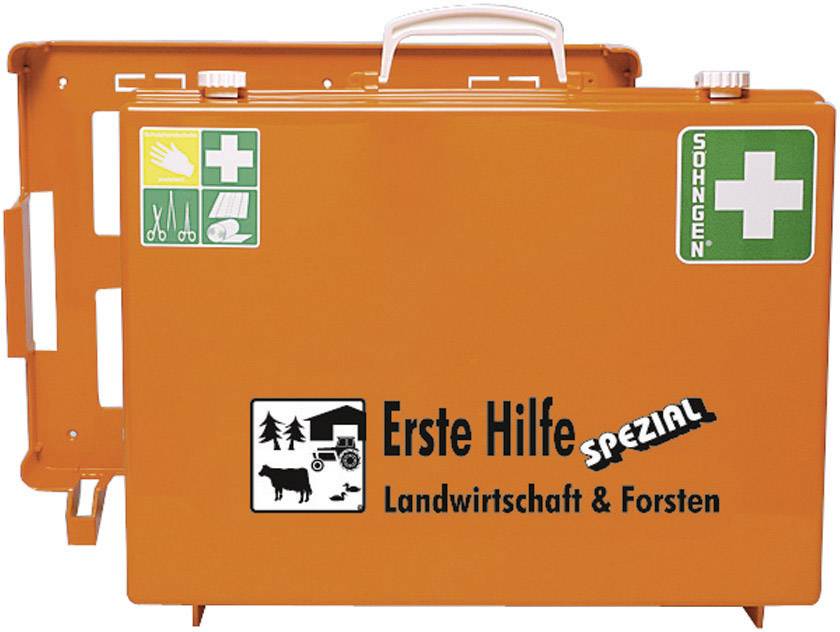 Söhngen 0390207 Erste Hilfe-Koffer Beruf SPEZIAL Landwirtschaft & Forsten  400 x 300 x 150  Orange