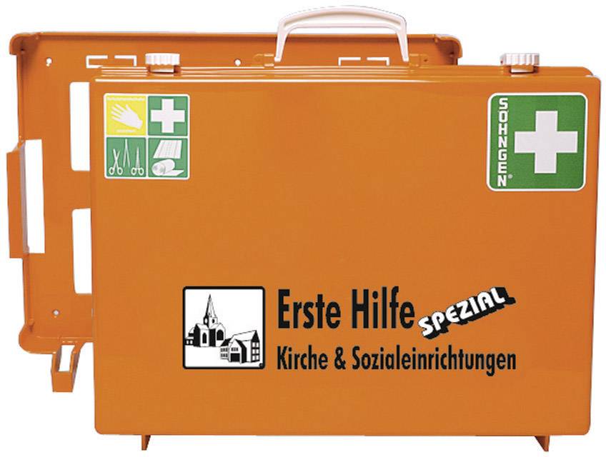 Söhngen 0390216 Erste Hilfe Koffer Ö-Norm Z 1020-1 400 x 300 x 150 Orange