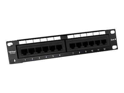TRENDnet TC-P12C6 Patch Panel, 12-Port Cat. 6 Unshielded