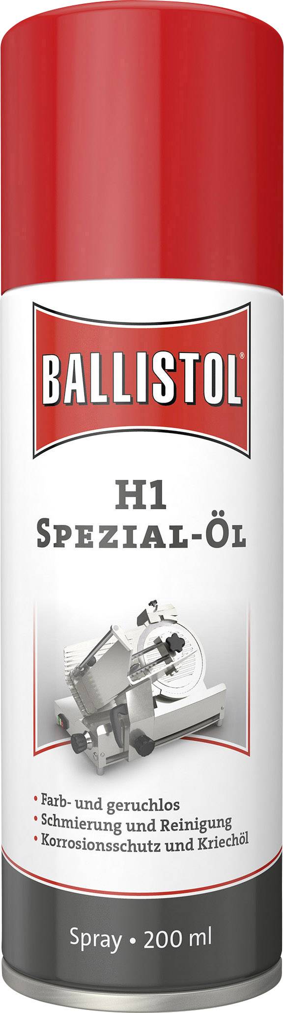 Ballistol H1 Spezial-Öl Spraydose, 200 ml, geeignet für Schmierung, Reinigung, Korrosionsschutz. Farb- und geruchslos.