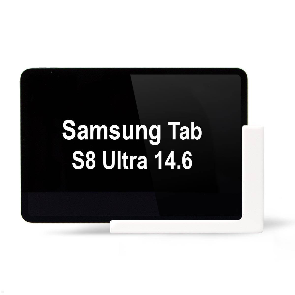 TabLines TWP022W Tablet Wandhalterung für Samsung Tab S8 Ultra 14.6, weiß