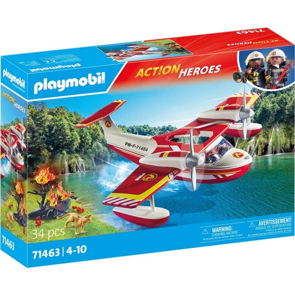 Playmobil Action Heroes Brandweervliegtuig met Blusfunctie 71463
