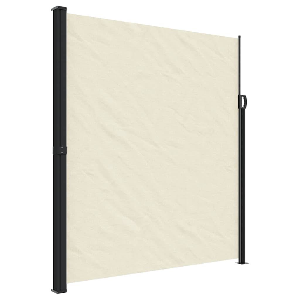 vidaXL Seitenmarkise Ausziehbar Creme 220x500 cm