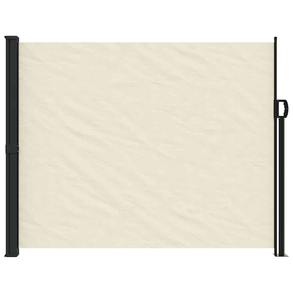 vidaXL Seitenmarkise Ausziehbar Creme 160x500 cm