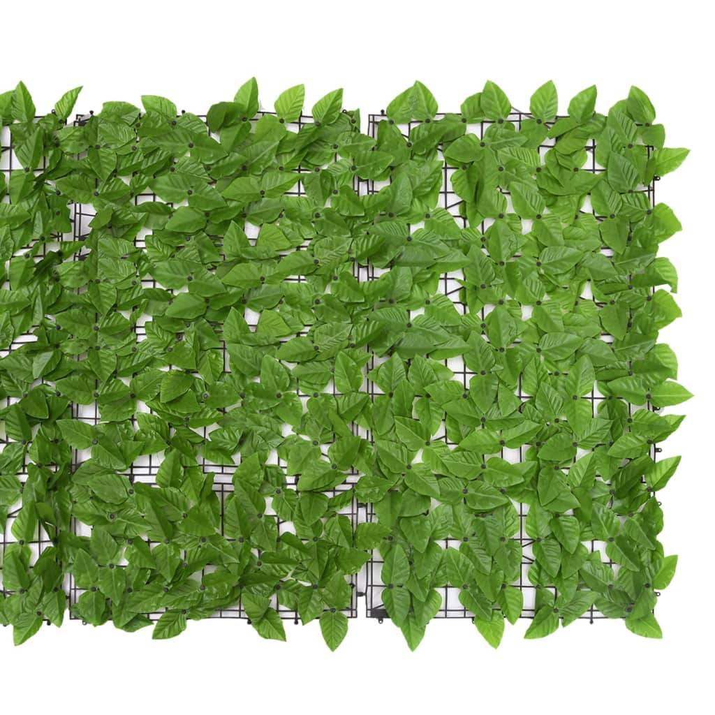 vidaXL Balkon-Sichtschutz mit Grünen Blättern 200x100 cm